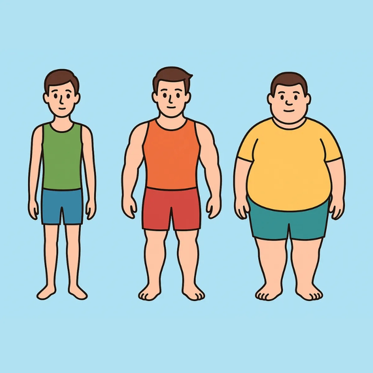 انواع تیپ بدنی در مردان و زنان: تفاوتها و ویژگیها